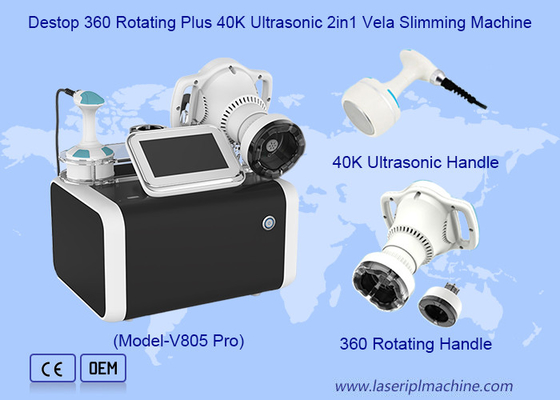 360 Degree Rotating Fat Freezing RF Vacuum 40K Cavitation Velashaping Slimming Machine