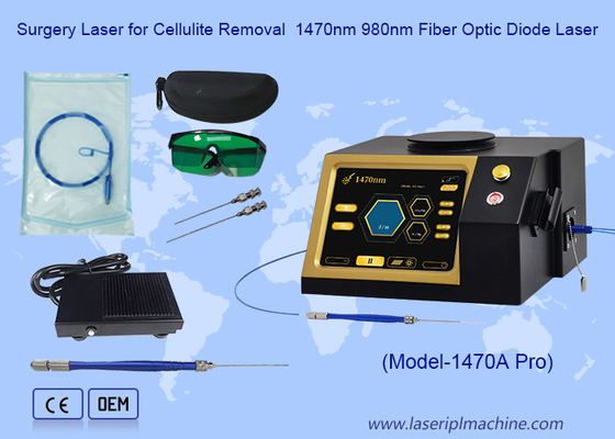 Varicose Veins Removal Hemorrhoid Treatment 980 1470nm Surgical Diode Laser Liposuction Machine