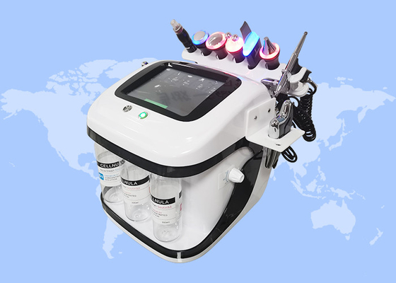 8 in 1 Deep Cleaning Face Lifting Multifunctional Rf Microdermabrasion Hydro Facial Machine