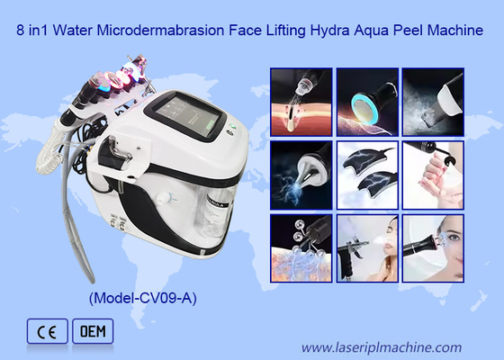 8 in 1 Deep Cleaning Face Lifting Multifunctional Rf Microdermabrasion Hydro Facial Machine