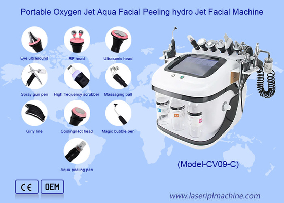 Facial Care Aqua Peel RF Oxygen Jet  Hydro Microdermabrasion Machine  For Deep Cleaning