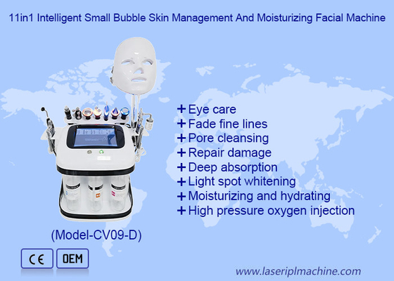 Face Lifting Moisturizing Facial Oxygen Bubble RF Hydro Microdermabrasion LED Facial Machine