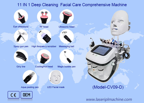 Face Lifting Moisturizing Facial Oxygen Bubble RF Hydro Microdermabrasion LED Facial Machine
