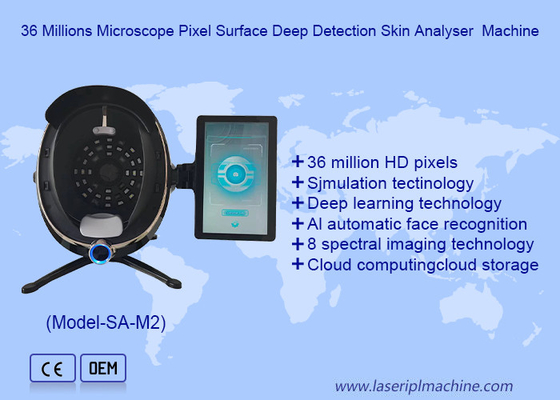 36 Millions Microscope Pixel Surface Deep Detection Skin Analyser  Machine