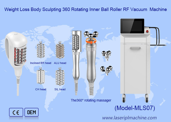 360 Degree Rotating 7 Heads 2 In 1 Massage Body Contouring Inner Ball Roller Rf Therapy Machine