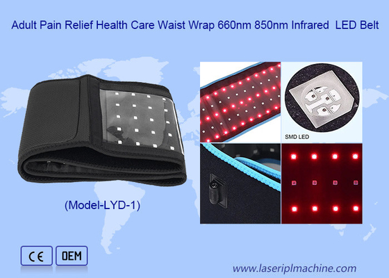 660nm 850nm Wearable Wrap Deep Infrared Light Physio Therapy LED Belt For Pain Relief