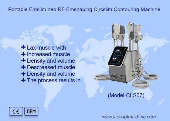 Non Invasive 4 Handles Hi Emt  Body Slimming Fat Burner Rf Ems Muscle Sculpting Machine