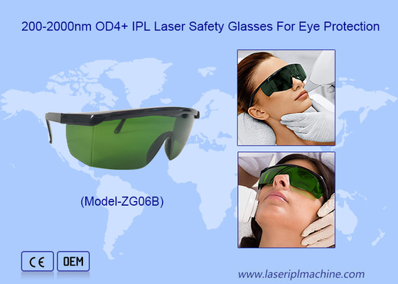 200-2000nm OD3+ IPL Laser Safety Eye Protection Glasses for Laser Hair Removal Treatment