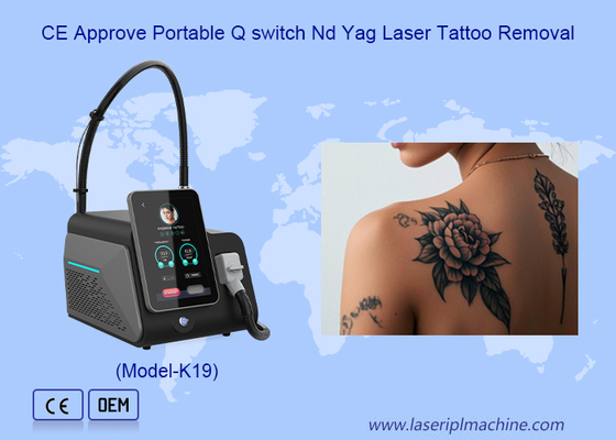 1-10Hz Adjust 1064nm 532nm 320nm 755nm ND Yag Laser Tattoo Removal Machine