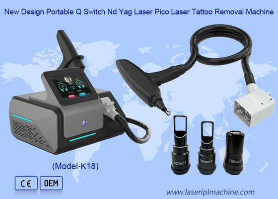 Portable Q Switch Nd Yag Laser Pico Laser Tattoo Removal Machine