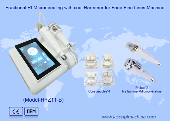 Cold Harmmer Fractional Rf Microneedle 2 In 1 Machine For Facail Lifting