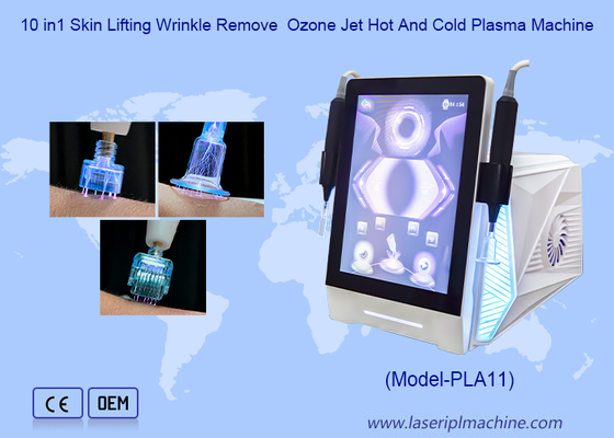 10 In1 Skin Lifting Wrinkle Remove Ozone Jet Hot Cold Plasma Machine