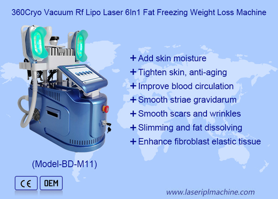 Multifunction 360 Degree Cryo Slimming Vacuum Rf Lipo Laser Cavitation Therapy Machine