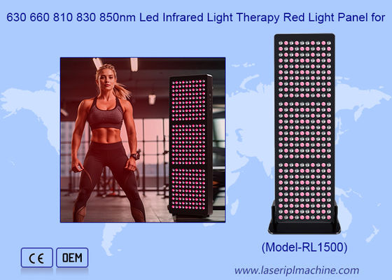 Red Led Light Device Panel Laser Standing Type PDT Machine For Pain Relief