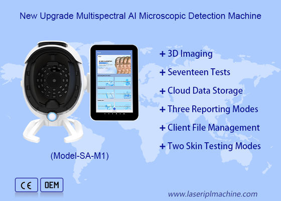 Smart 15.6 Inch 3D Digital New Generation AI Smart Facial Skin Analyzer Machine
