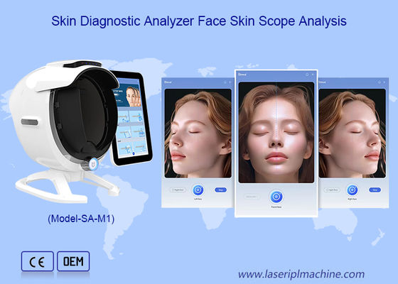 Intelligent 36 Million Pixel 8 Spectral Facial Scanner Skin Analyzer Machine