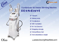 1.8  color screen Vertical 40K Cryolipolysis Slimming Machine 122*59*51cm With 3 Handles For Fat Freezing
