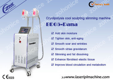 2 Changeable Handle Cryolipolysis Slimming Machine With Antifreezing Membrance