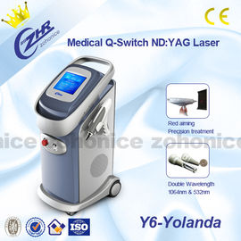 Professional Nd Yag Laser Tattoo Removal Machine 1064nm / 532nm For Salon