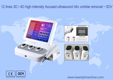 Body Shaping Forehead Anti Aging 16mm Depth 3D HIFU Machine