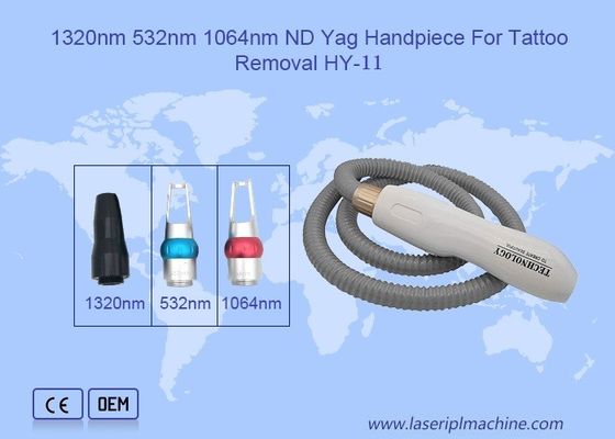 Handheld Tattoo Removal 1320nm 532nm 1064nm Nd Yag Laser Handpiece