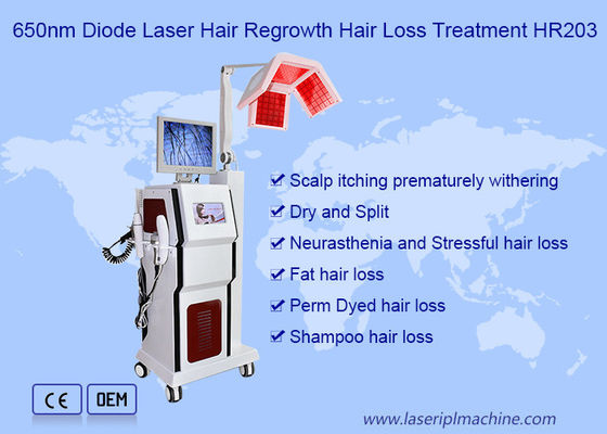 650nm 190 Diode Hair Growth Stimulator Machine High Frequency