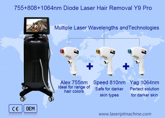 Mic Channel 4d 755 808 1064nm Diode Laser Hair Removal Machine