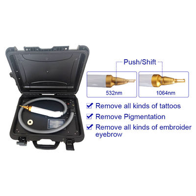 Trolley Case 1064nm 532nm 1320nm Q Switch Nd Yag Laser Tattoo Removal Machine