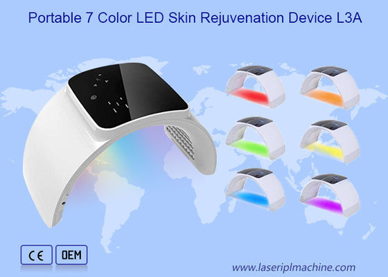 Detachable 7 Color ABS 30W Led Photon Therapy Machine For Skin Care