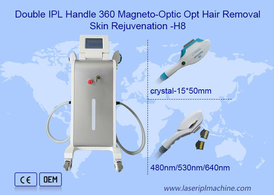 Vertical SHR Hair Removal Machine 510-1200nm Wavelength Manual Training