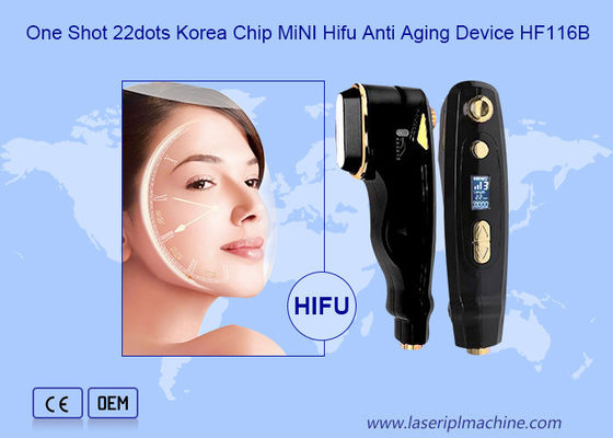 Mini Hifu Beauty Machine One Shot 22 Dots for Face Lifting Anti Aging