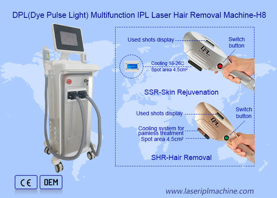 DPL SHR Skin Rejuvenation Vertical 1200nm IPL Hair Removal Machines