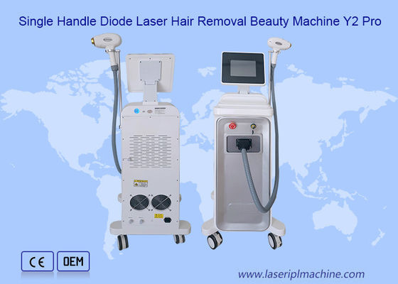 White 100-600ms 808 Diode Laser Hair Removal Beauty Machine