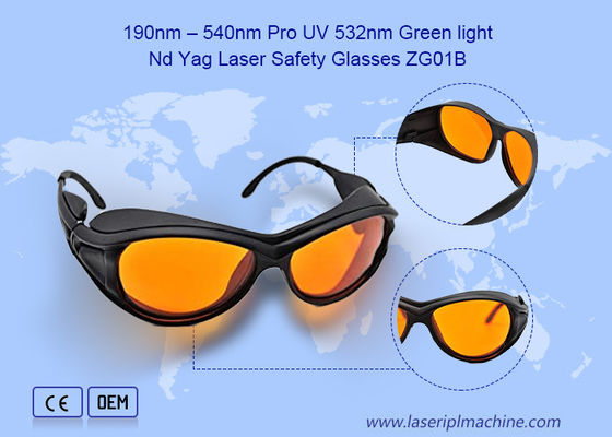 190nm 540nm CE OD4 Nd YAG Pro UV 532nm 1064nm Ipl Laser Glasses