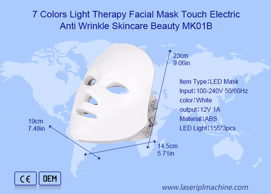7 colors Pdt Led Light Therapy Facial Mask For Anti Wrinkle Skincare Beauty