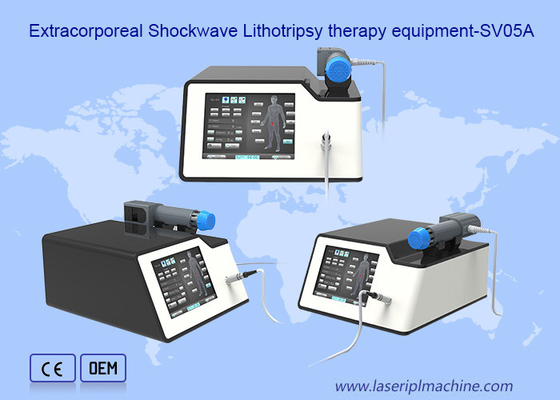 Reduce Pain Ed Treatment Shockwave Ultrasound Machine 4 Head