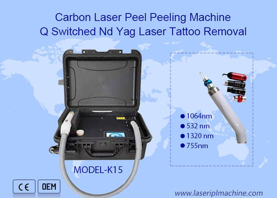 532nm 1064nm 1320nm Q Switch Nd Yag Mini Sapphire Ruby Laser Tattoo Removal Machine