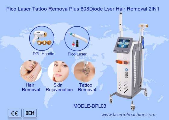 Pico 2 In1 Diode Laser Hair Removal Machine Tattoo Removal Plus 808nm