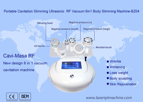 Portable Ultrasonic Rf Vacuum Cavitation Machine 6 In 1 Body Slimming Beauty