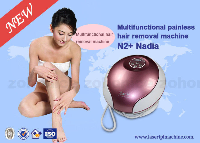 Pink IPL Hair Removal Machines Wind Cooling Intense Pulsed Light