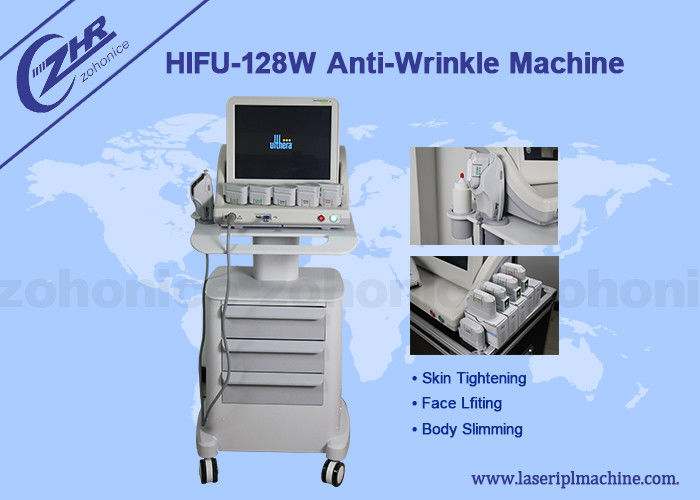 Hifu high intensity focused ultrasound for face lifting with vertical stand