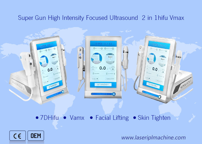 Super Gun 7d Hifu Machine High Intensity Focused Ultrasound Skin Lifting