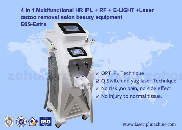 Multifunction 4 in 1 Tattoo Removal Hair Removal Elight IPL RF ND Yag Laser Machine