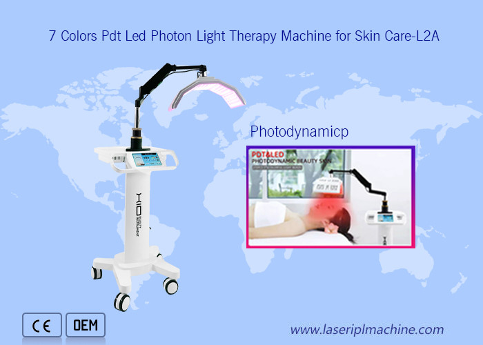 7 Colors Pdt Led Photon Therapy Facial Lifting Beauty Machine For Skin Care.