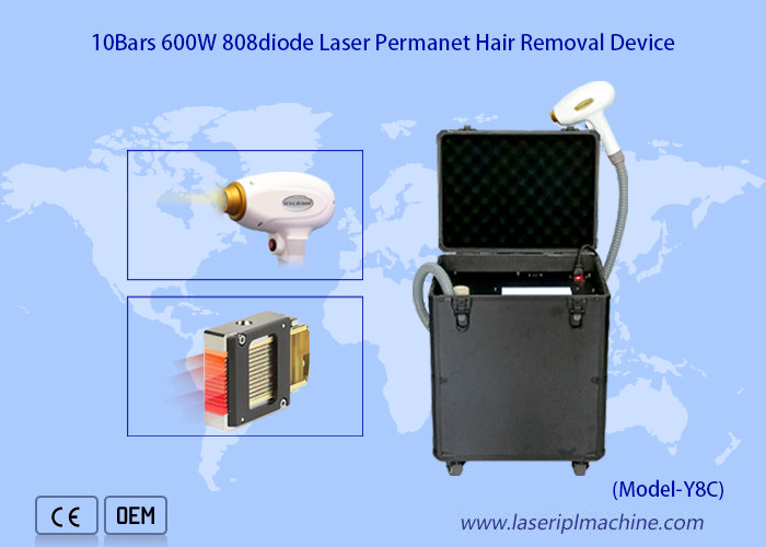 Portable Painless Diode Hair Removal Machine 755nm 1064nm 808nm Permanent