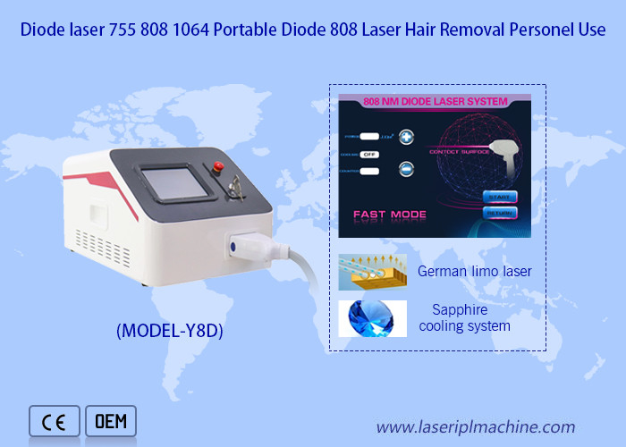 Portable Effective Painless 808 Diode Laser Hair Removal For Beauty Salon