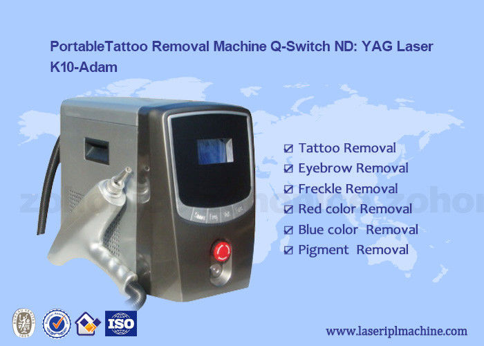 Portable Q - Switch Laser Tattoo Removal Machine Powerful 500-1000V