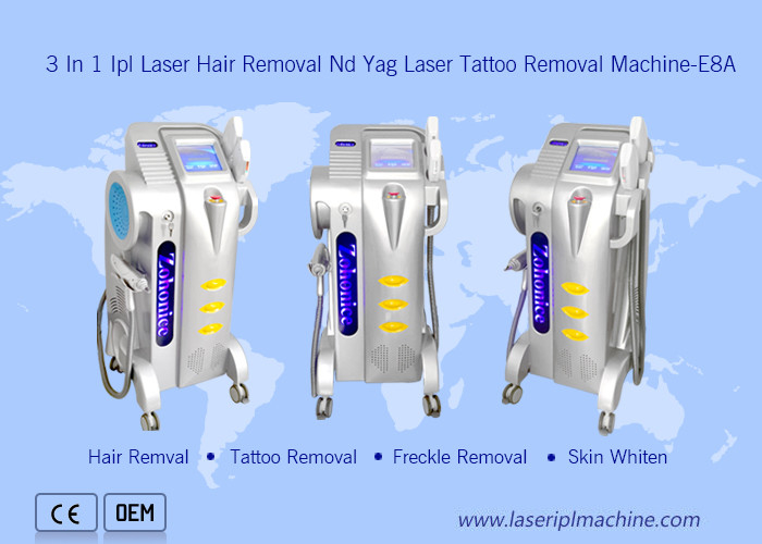 Salon Use Professional Nd Yag Tattoo Freckle Removal 3 in1 Hair Removal Ipl OPT Laser Device
