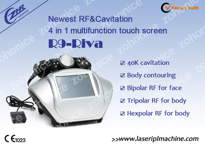 Biopolar RF Multi Function Beauty Equipment , Cavitation Body Shaping Machine