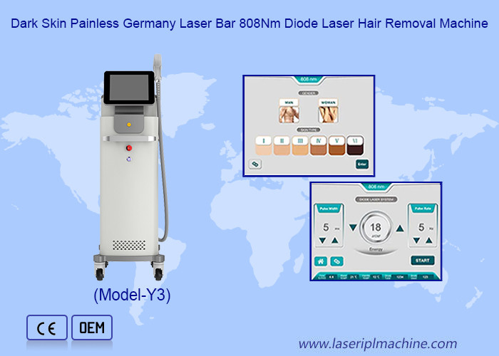 All Type Skin Painless  1064 755 808nm Diode Laser Hair Removal Machine